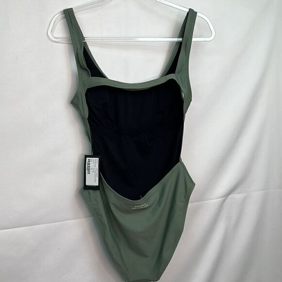 Saturdays NYC All Terrain one piece swim suit in Olive size medium NWT - Picture 8 of 11